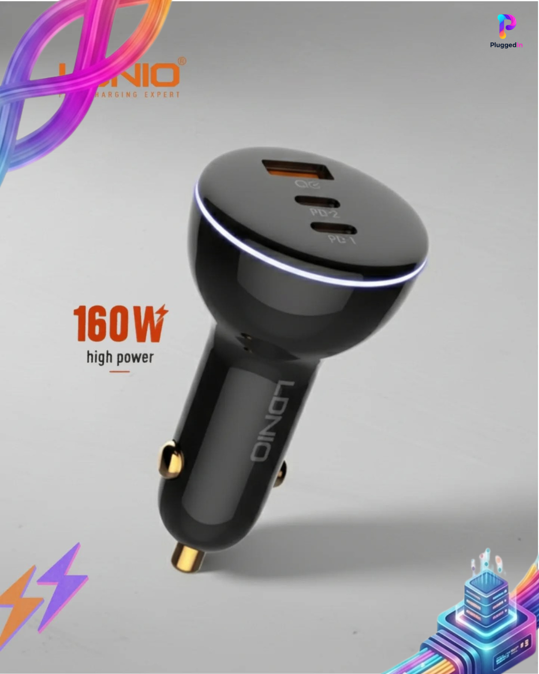 LDNIO 160W Fast Car Charger