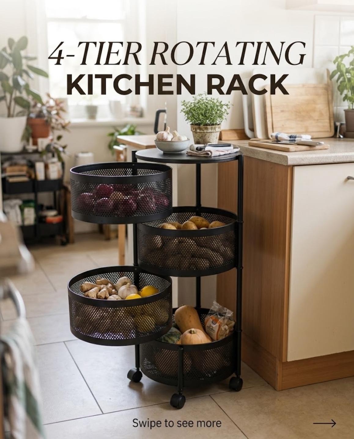 Steel kitchen rack